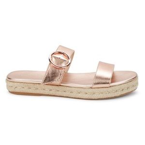 Stuart Weitzman Rose Gold Sandals
